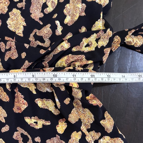 Thalia Sodi Black & Gold Leopard Print Halter Romper Size XS - Picture 10 of 15